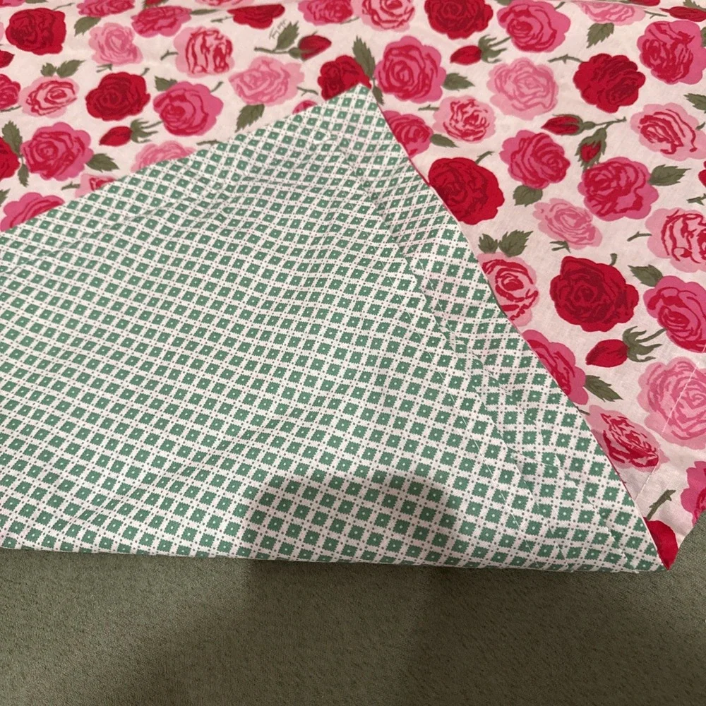 Tommy Hilfiger Pillowcase Sham Standard Red Pink  Roses‎ Flowers NWOT